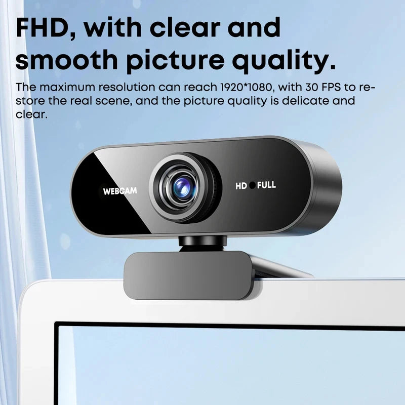1080P FHD Webcam with Microphone